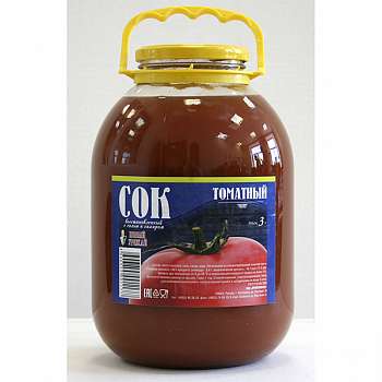 Сок томатный ГОСТ 3 л (Твист и СКО)