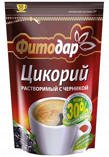 Цикорий растворимый с черникой ЗИП "ФИТОДАР"