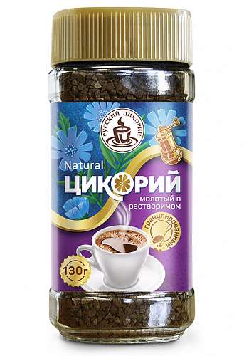 Цикорий молотый в растворимом. Гранулированный