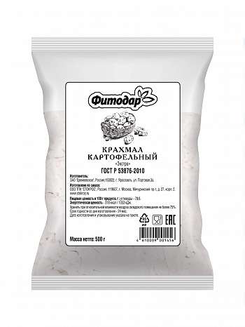 Крахмал картофельный "ЭКСТРА" ГОСТ 53876-2010 для КШП