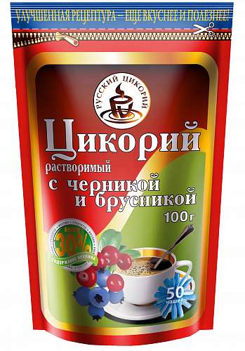 Цикорий растворимый с черникой и брусникой ЗИП "Русский цикорий"